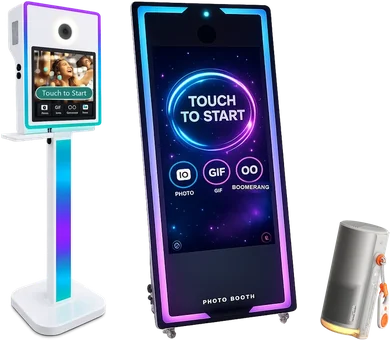 The Classic Booth, the Magic Mirror, and the XGIMI MoGo 4 Laser slideshow projector